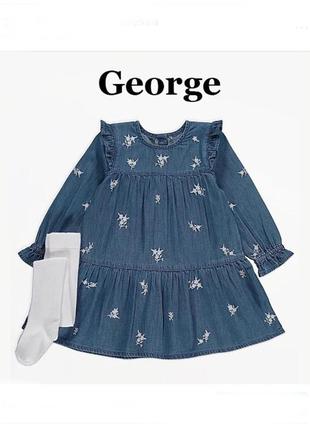 Набір для дівчинки george плаття і колготи1 фото