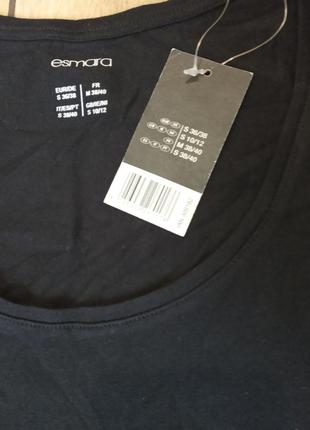 Удлиненная футболка женская esmara р. s евро 36/38, новая4 фото
