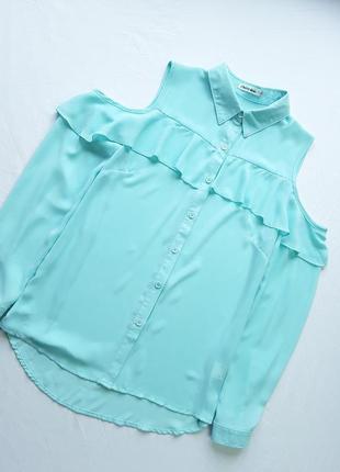 Красива блузка нежнобирюзового кольору від cherry koko2 фото