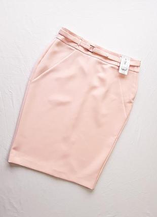 Крутая юбка пудрового цвета от doroty perkins