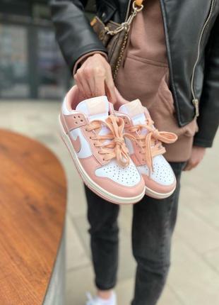 Кроссовки nike authentic dunk low orange pearl кросівки6 фото