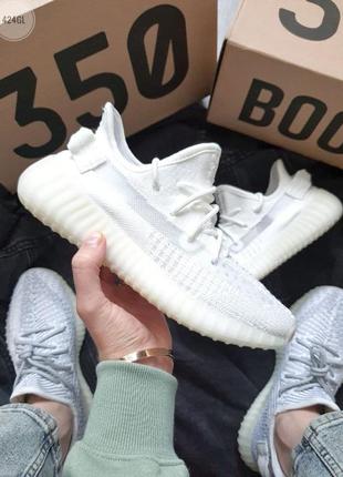 Adidas yeezy boost 350 white кроссовки адидас изи буст белые