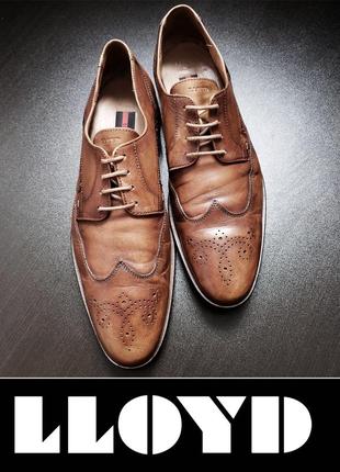 Туфлі броги дербі lloyd шкіра р. 43|uk9 germany original костюмні бізнес клас5 фото