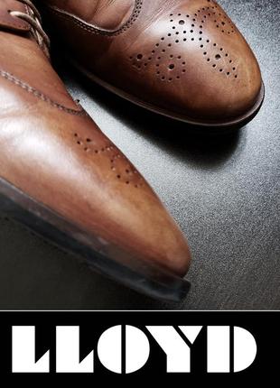 Туфлі броги дербі lloyd шкіра р. 43|uk9 germany original костюмні бізнес клас6 фото