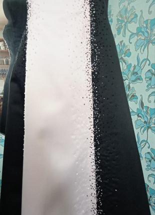 Стильне нарядне плаття вишивка бісер3 фото