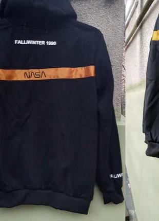 Кофта толстовка худи олимпийка nasa heron preston р.m-xl флис с капюшоном6 фото