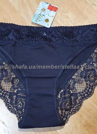 030 бавовняні труси сліпи, оздоблення - мереживо