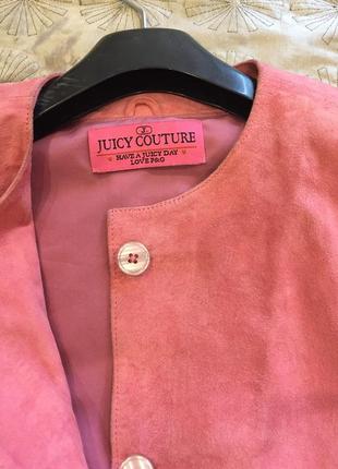 Распродажа два дня-juicy couture-кожаная куртка жакет7 фото