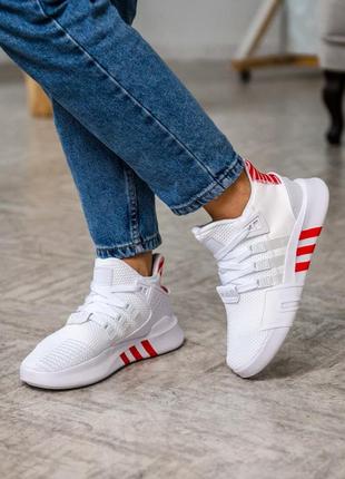 Кросiвки adidas eqt bask adv white red3 фото