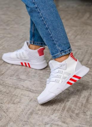 Кросiвки adidas eqt bask adv white red2 фото