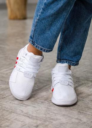 Кросiвки adidas eqt bask adv white red9 фото