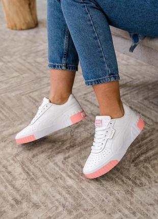 Кросiвки puma cali white pink