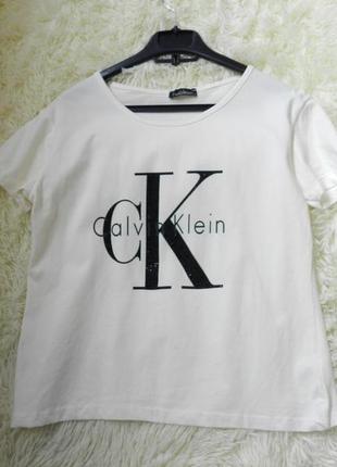 ⛔  футболка стразы футболка трикотаж стрази рр l плечі 45 см пог 48 см тягнеться н