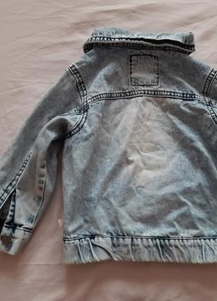 Джинсовая ветровка, пиджак на 1-2 года4 фото
