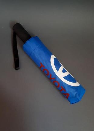 Зонт полный автомат автомобильный зонт в машину toyota синий2 фото