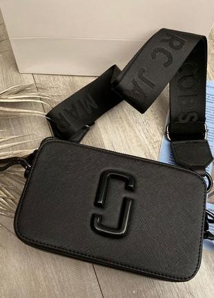 Женская сумка через плечо marc jacobs snapshot total black