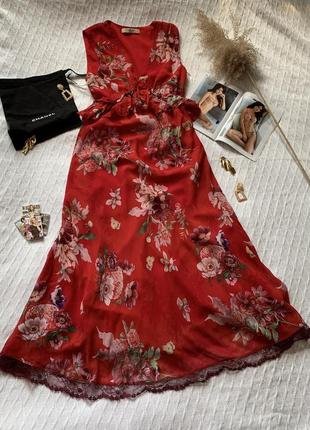 Шикарное платье/ сарафан в цветы5 фото