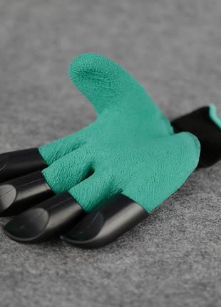 Садові рукавиці з кігтями garden glove садові рукавички з кігтями3 фото