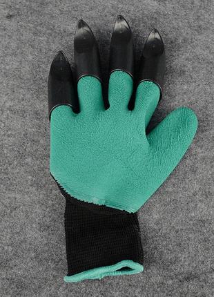 Садові рукавиці з кігтями garden glove садові рукавички з кігтями4 фото