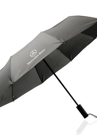 Зонт повний автомат автомобільний парасольку в машину мерседес mercedes сірий1 фото