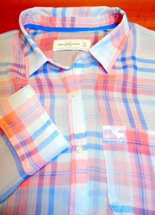 Abercrombie & fitch шикарная брендовая блуза с удлинённой спинкой-xs - m5 фото