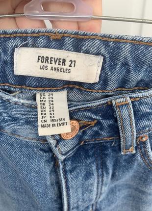 Forever 21 крутые  джинсы 100% хлопок размер хс5 фото