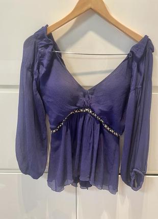 Шелковая блуза roberto cavalli оригинал