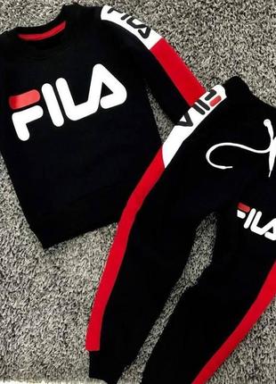 ✅ стильний спортивний костюм "fila" філа 86-104 зростання1 фото