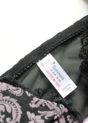 Чорний пеньюар з оксамитом ann summers3 фото