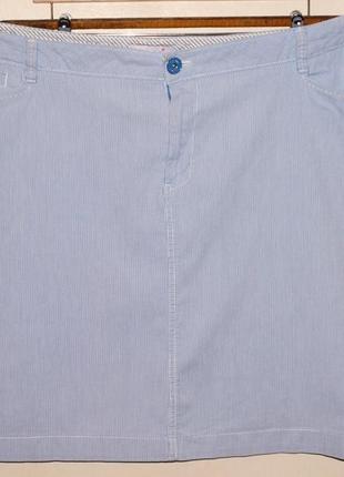 Классная юбка (2-3 хл замеры) в полосочку , котоновая, отлично смотрится