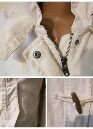 H&m . стильная куртка ветровка парка из плотного хлопка4 фото