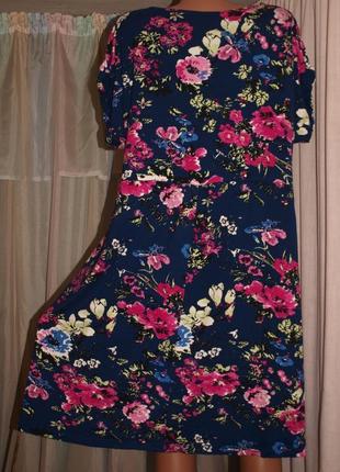 Мягкое красочное платье (4-5 хл замеры) превосходно смотрится5 фото