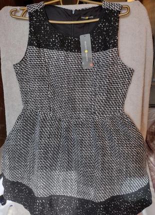 Плаття-сарафан з плоткой тканини