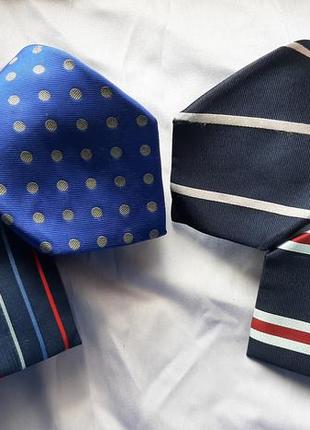 Винтажные шелковые галстуки. плотный шелк.1 фото