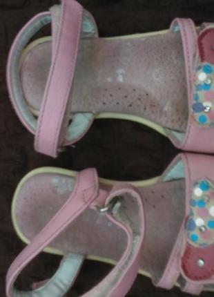 Босоніжки шкіряні, регулюються по нозі липучками