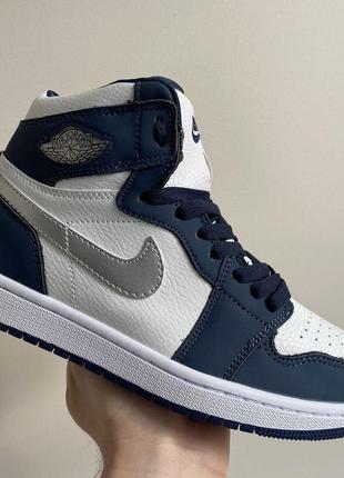 Кросiвки nike air jordan 1 mid midnight navy5 фото