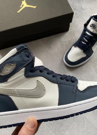 Кросiвки nike air jordan 1 mid midnight navy1 фото