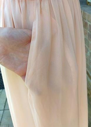 Monka платье нежно-персикового цвета на бретельках с карманами миди3 фото