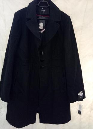 Полупальто черное,размер 14