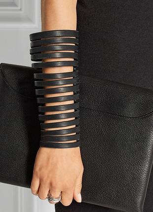 Широкий шкіряний браслет ранку широкий браслет в стилі rick owens