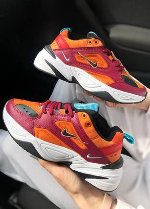 Красивейшие женские кроссовки nike m2k tekno разноцветные