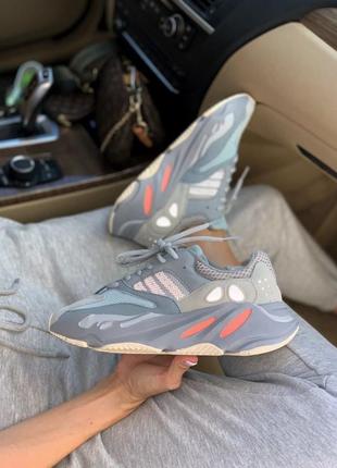 Кроссовки adidas yeezy 700 blue1 фото