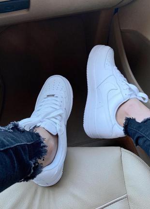 Кросівки nike air force 1 white кроссовки5 фото