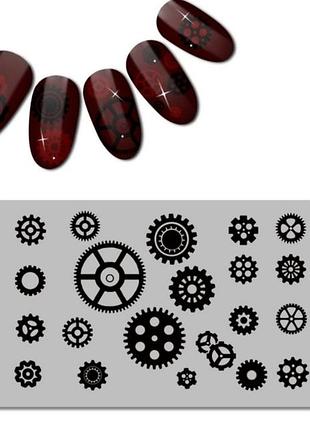 Пластины для стемпинга ногтей маникюра пластини для стемпінгу