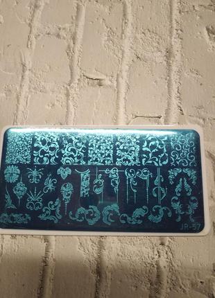 Пластина для стемпинга ногтей маникюра пластина для стемпінгу