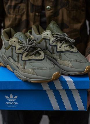 Кросівки чоловічі adidas адідас ozweego haki хакі поповнили
