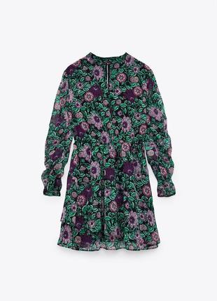 Платье с принтом zara