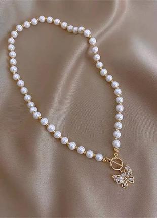 Намисто перли метелик