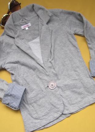 Трикотажный хлопковый пиджак,жакет на 8-9лет,miss e-vie,индия
