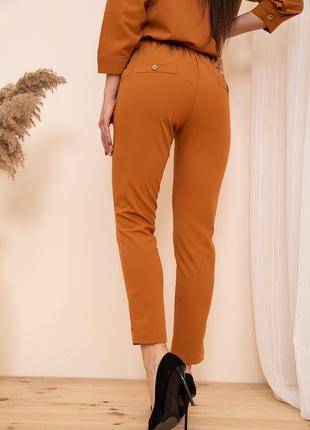 Терракотовые брюки штаны зауженные- s m l